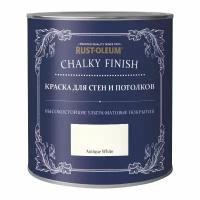 Rust-Oleum Chalky Finish Wall Paint Краска для стен и потолков ультраматовая, Античный белый (2,5л)