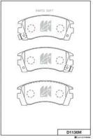 Тормозные колодки дисковые D1136M (производитель Kashiyama, артикул D1136M)