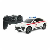 Машина Rastar РУ 1:24 Prosche Macan Turbo Ambulance Белая 71800A