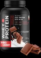 AminoCarnit Whey Protein 900 гр. шоколад