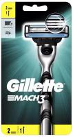 Станок для бритья Gillette, Mach3, для мужчин, 3, 2 сменные кассеты