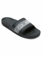 Мужские сланцы QUIKSILVER Rivi Wordmark Slide, Цвет черный, Размер 12