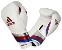 Перчатки боксерские AdiSpeed бело-сине-красные (вес 14 унций)