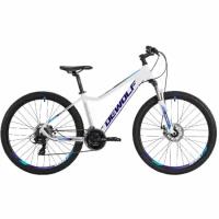 Женский велосипед Dewolf TRX 10 W, белый/светло-голубой/пурпур, рама 18
