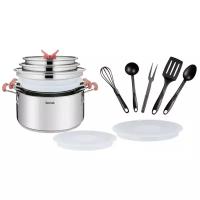 Набор посуды Tefal Opti Space 2100115982 13 пр. серебристый