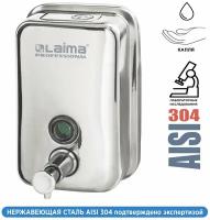 Дозатор для жидкого мыла LAIMA PROFESSIONAL INOX (гарантия 3 года), 0,5 л, нержавеющая сталь, зеркальный