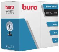 Кабель сетевой Buro, cat5E, 4 пары, 305м серый (bu-cca-048)