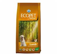 Сухой корм для собак всех пород Farmina Ecopet Natural Adult с ягненком, 12кг 021434