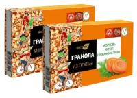 Срок до 11.10.2022 Гранола из полбы "Морковь, укроп, прованские травы" без сахара, 50 гр (вастэко) 2 шт. в наборе