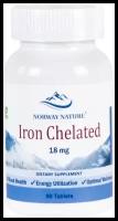 Отдельные минералы Norway Nature Iron Chelated 18 mg (90 таблеток)