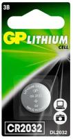 Батарейка GP Lithium CR2032, в блистере 5 шт Blister 5шт,2032 литевая батарейка