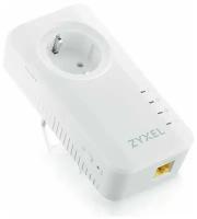 Адаптер/ ZYXEL PLA6457-EU0201F Set of two Powerline adapters Zyxel PLA6457 with built-in socket, G.hn Wave 2 (up to 2400 Mbps), 1xLAN GE