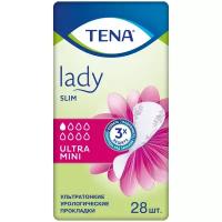 Урологические прокладки TENA Lady Slim Ultra Mini, 1 капель, 1 уп. по 28 шт