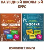 Гришкевич С. М. и др. Наглядный школьный курс: Обществознание + История (комплект 2 книги). Удобно и понятно