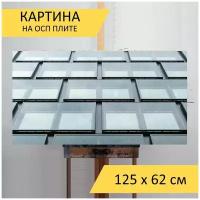 Картина на ОСП "Архитектуры, строительство, город", 125 x 62 см