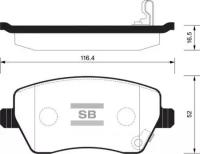 Колодки тормозные передние Sangsin Brake SP1564