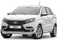 Защита переднего бампера d57 волна Rival для Lada X-Ray I 2015-н. в, нерж. сталь, R.6003.002