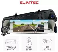 Видеорегистратор для автомобиля зеркало с камерой заднего вида SLIMTEC Dual M7