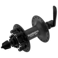 Втулка передняя Shimano "M475", 36 отверстий, 6-болт, QR, цвет: черный