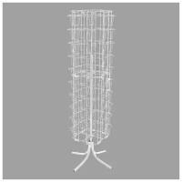 Стойка вращающаяся для открыток, напольная, 80 карманов А5, цвет белый