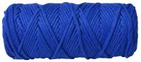 Шнур для рукоделия (вязания, макраме) Узелки из Питера, 100% хлопок, 3мм, 100 м, синий