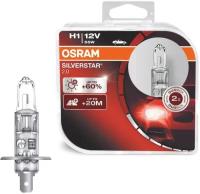 Лампа автомобильная галогенная Osram Night Breaker Silver 64150NBS-HCB H1 12V 55W 2 шт