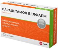 Парацетамол Велфарм таб., 500 мг, 30 шт