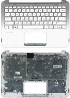 Клавиатура для ноутбука HP Stream X360 11-p топкейс белый-серебро
