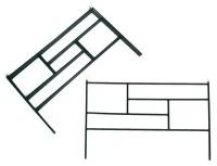Ограждение декоративное, 45 ? 335 см, 5 секций, металл, зелёное, Плитка 7675038