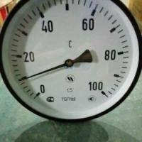Термометр биметаллический показывающий ТБП160/400Х/Т-(0...+100)/М20х1,5/шток 400 мм с гильзой