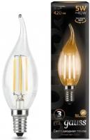 Светодиодная лампа Gauss LED Filament Candle tailed E14 5W 2700K (упаковка 10 шт)