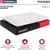 Фильтр воздушный MARSHALL MA4684 для Mazda 2 (DE) 07-, Mazda 3 (BK, BL) 03- // кросс-номер MANN C 3220 // OEM ZJ0113Z40; ZJ0113Z409A