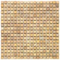 Мозаика из мрамора Natural Mosaic M097-15T бежевый квадрат матовый