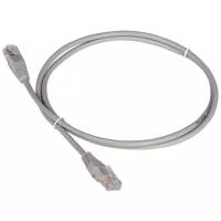 Патч-корд TWT TWT-45-45 RJ-45 (m) - RJ-45 (m) CAT5e U/UTP, 0.3 м, 1 шт., серый