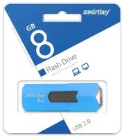 Флеш-накопитель USB 2.0 Smartbuy 8GB STREAM Blue (SB8GBST-B)