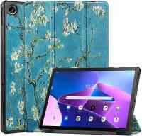 Чехол для планшета Lenovo Tab M10 Plus (3rd Gen) 10.6 дюйма (TB125/TB128), с магнитом и красивым рисунком (Цветущая сакура)