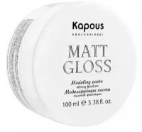 Kapous Styling Matt Gloss - Капус Стайлинг Паста для волос сильной фиксации, 100 мл -