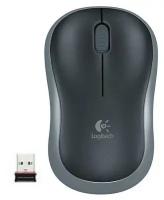 Мышь беспроводная Logitech M186 серый [910-004131]