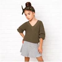 Свитер для девочки Amarobaby KNIT, бежевый, размер 140