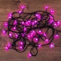 Гирлянда электрогирлянда новогодняя светодиодная Neon-Night Цветы Сакуры 7 м 50 LED с контроллером, розовое свечение