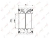 LYNXAUTO WB-1272 Подшипник ступицы задн. [45x43x79]