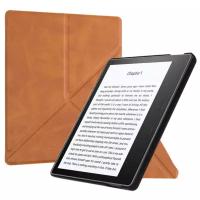 ОБЛОЖКА ДЛЯ AMAZON KINDLE OASIS (2017-2019) ОРИГАМИ СВЕТЛО-КОРИЧНЕВАЯ