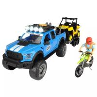 Набор техники Dickie Toys Playlife Offroad Set (3838003) 1:24, 38 см, синий/желтый/зеленый