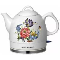 Чайник электрический из керамики Mercury Haus, 1 л (цвет: белый)