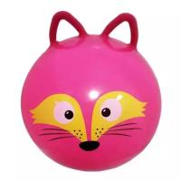 Мяч-попрыгун Moby Kids Лисенок с ушками 635193, 45 см, розовый