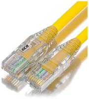 Патч-корд UTP cat.5e 1 Гбит/с RJ45 LAN CCA компьютерный кабель для интернета (GCR-LSZH53) желтый 0.5м