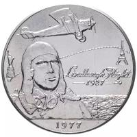 Монета Банк Самоа "50 лет первому перелёту через Атлантический океан" 1 тала 1977 года