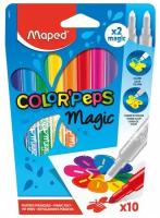 Фломастеры меняющие свой цвет MAPED Color'Peps Magic, 10 цветов