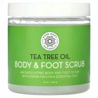 Pure Body Naturals, Tea Tree Oil, Body & Foot Scrub, 12 oz (340 g)