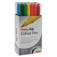 Pentel Набор фломастеров Color Pen, 12 шт. (S360-12)